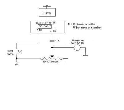 Microphone Circuit and PIC diagram