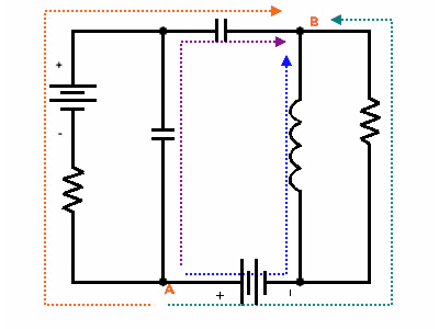 Kirchhoff voltage law paths.gif