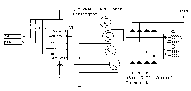 Unipolar stepper circuit schematic.png